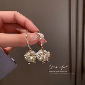 Pearl-&-Bow-Dangle-Drop-Earrings