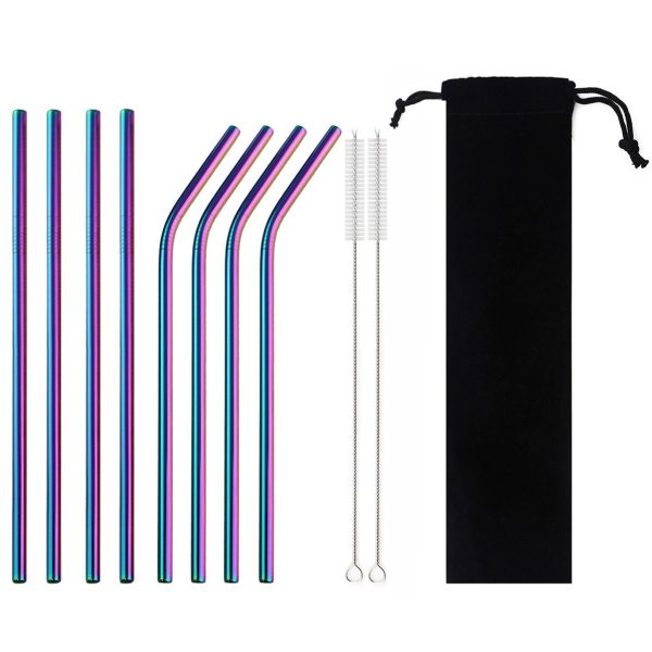 Pearlescent-Stainless-Steel-Straws-11-pcs-Black-Case