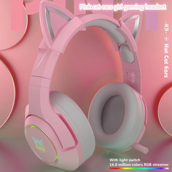 Pink-Cat-Ears-Gaming-Headset-Close-Up