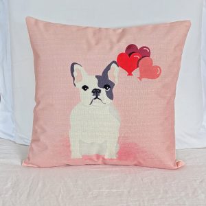 Pink-French-Bulldog-Sofa-Cushion-Cover-Front-View-With-Cushion-Behind