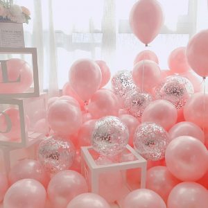 Pink-Silver-Confetti-Balloons-18-pcs