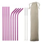 Pink-Stainless-Steel-Straws-With-Linen-Case